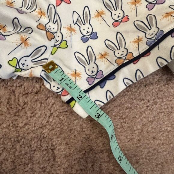 Roller Rabbit Celebration Bunnies Polo Pajama Set Size P - Picture 14 of 15